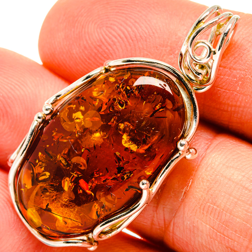 Baltic Amber Pendants handcrafted by Ana Silver Co - PD26161