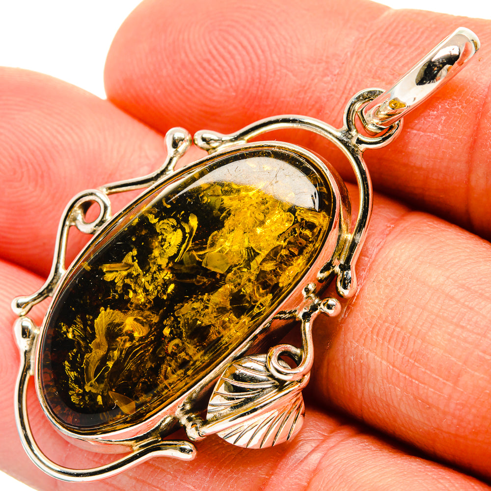 Baltic Amber Pendants handcrafted by Ana Silver Co - PD26171