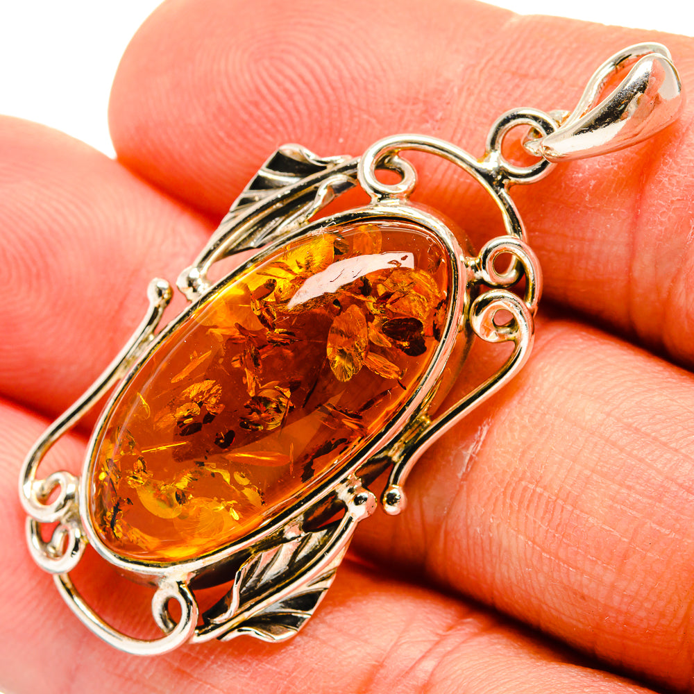 Baltic Amber Pendants handcrafted by Ana Silver Co - PD26175