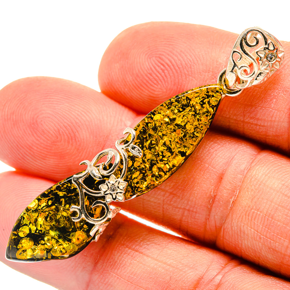 Baltic Amber Pendants handcrafted by Ana Silver Co - PD26188