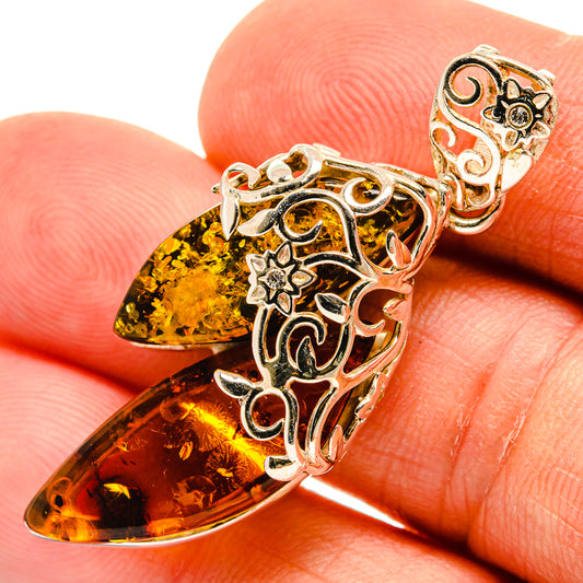 Baltic Amber Pendants handcrafted by Ana Silver Co - PD26197