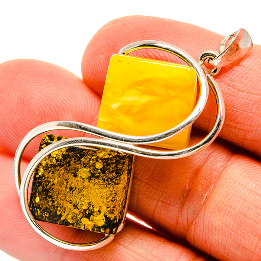 Baltic Amber Pendants handcrafted by Ana Silver Co - PD26198