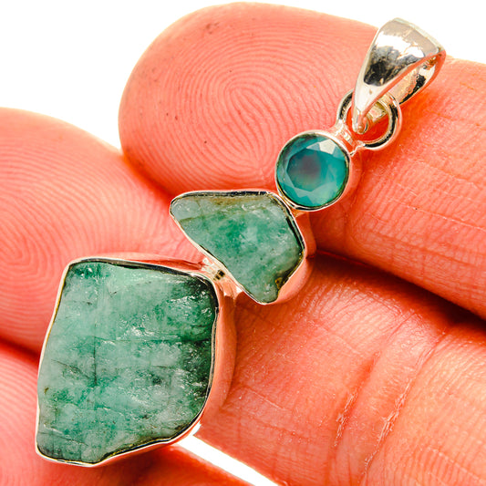 Emerald Pendants handcrafted by Ana Silver Co - PD26221