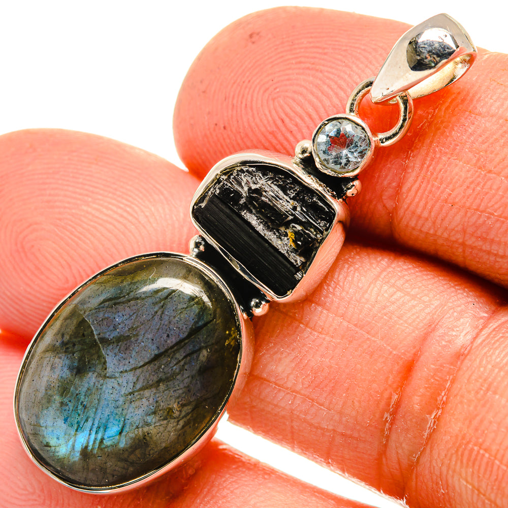 Labradorite Pendants handcrafted by Ana Silver Co - PD26230