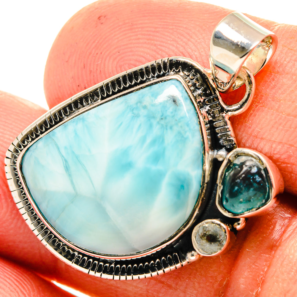 Larimar Pendants handcrafted by Ana Silver Co - PD26234