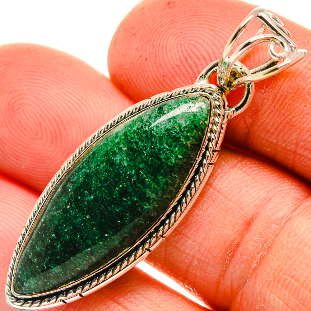 Green Aventurine Pendants handcrafted by Ana Silver Co - PD26241