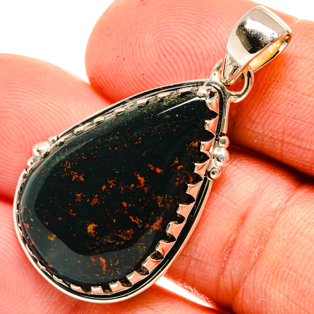 Bloodstone Pendants handcrafted by Ana Silver Co - PD26243