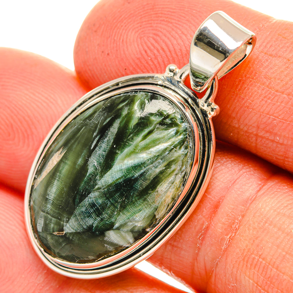 Seraphinite Pendants handcrafted by Ana Silver Co - PD26247
