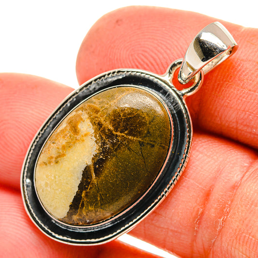 Septarian Nodule Pendants handcrafted by Ana Silver Co - PD26249