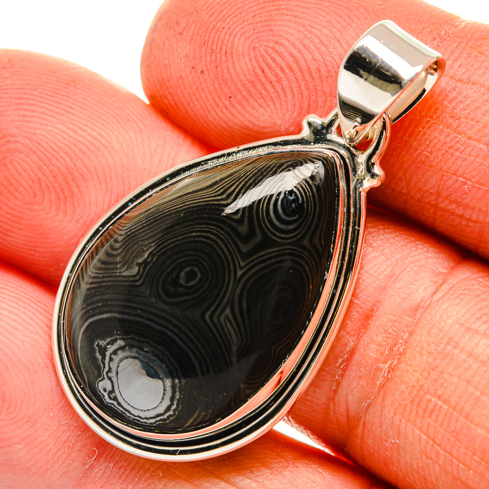 Psilomelane Pendants handcrafted by Ana Silver Co - PD26251