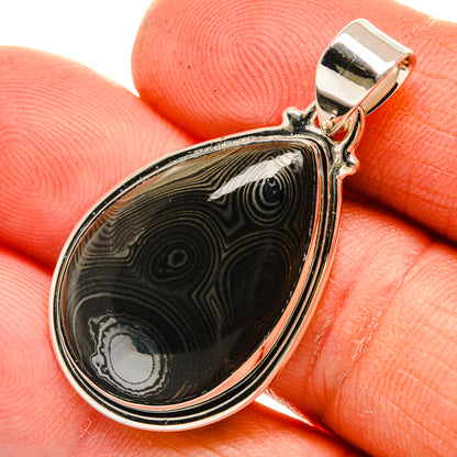 Psilomelane Pendants handcrafted by Ana Silver Co - PD26251