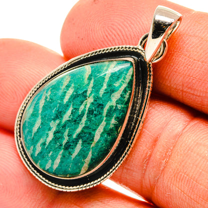 Amazonite Pendants handcrafted by Ana Silver Co - PD26254