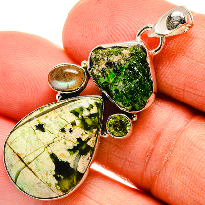 Rainforest Opal Pendants handcrafted by Ana Silver Co - PD26263