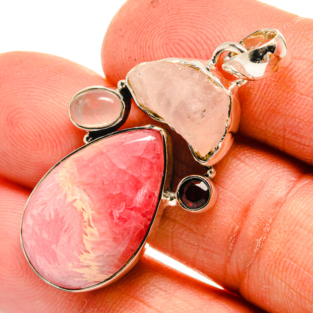 Rhodochrosite Pendants handcrafted by Ana Silver Co - PD26270