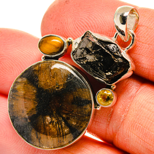 Chiastolite Pendants handcrafted by Ana Silver Co - PD26274
