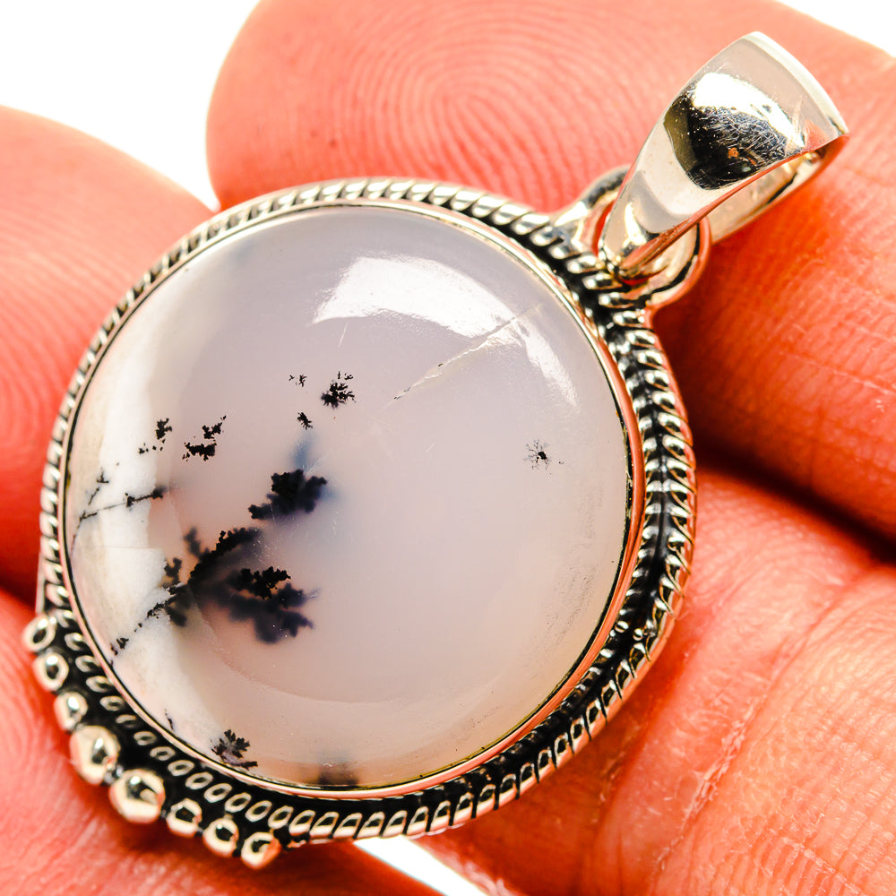 Dendritic Opal Pendants handcrafted by Ana Silver Co - PD26281