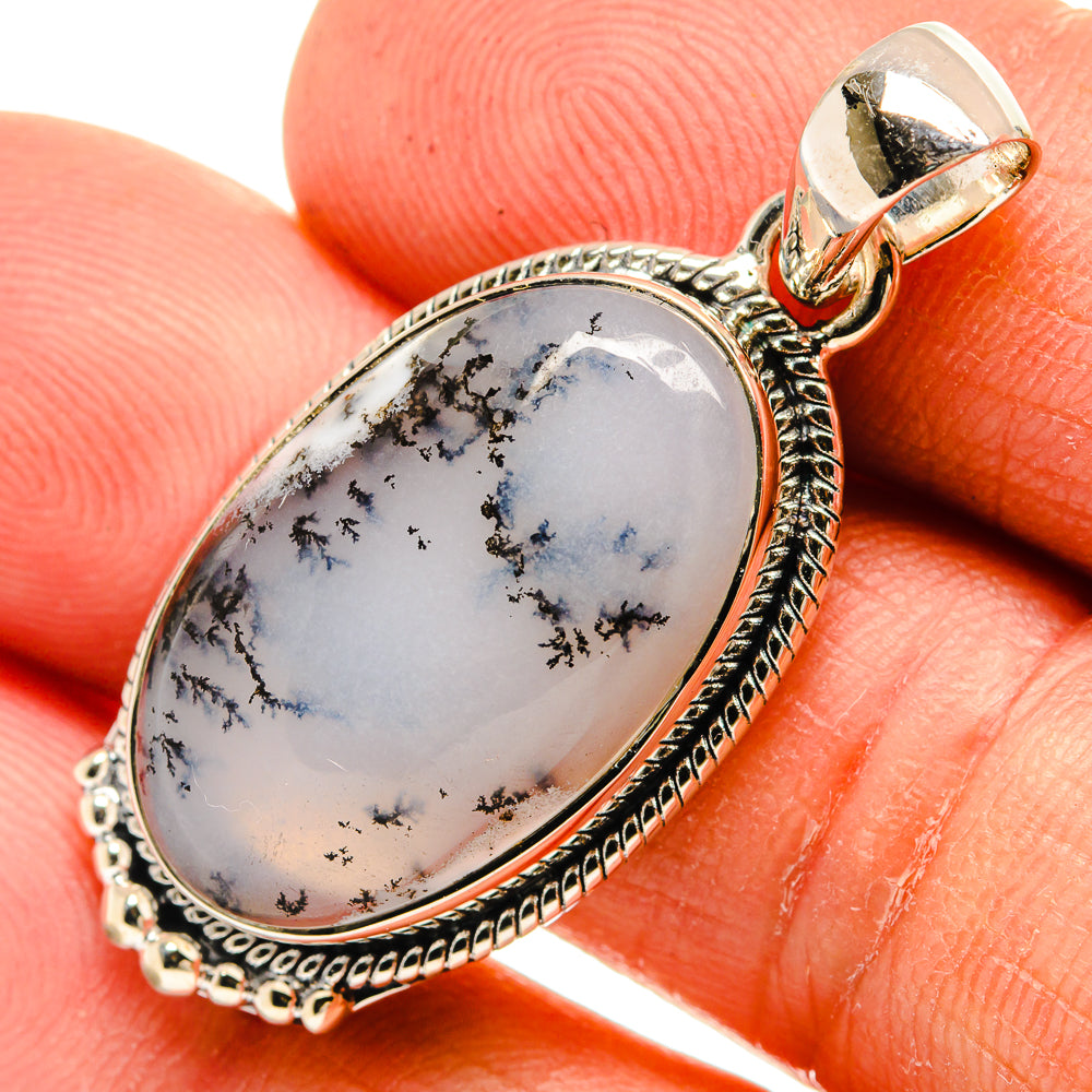 Dendritic Opal Pendants handcrafted by Ana Silver Co - PD26283