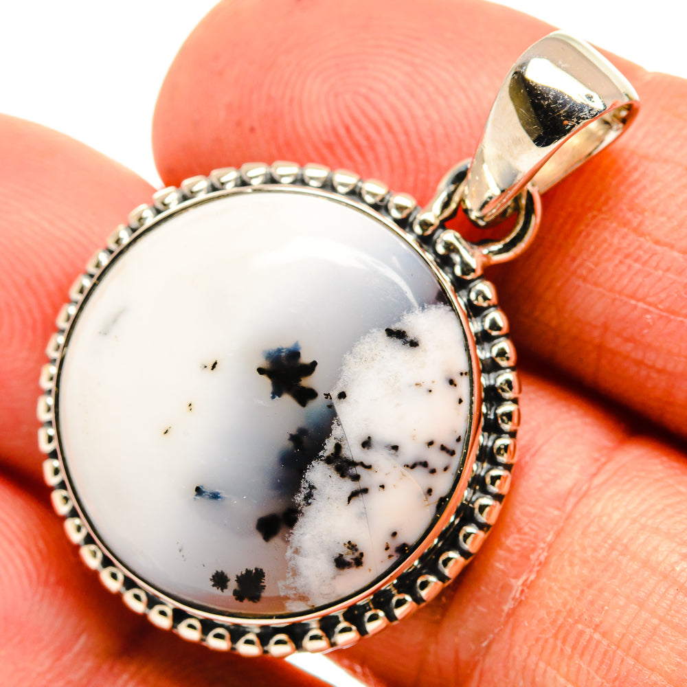 Dendritic Opal Pendants handcrafted by Ana Silver Co - PD26284