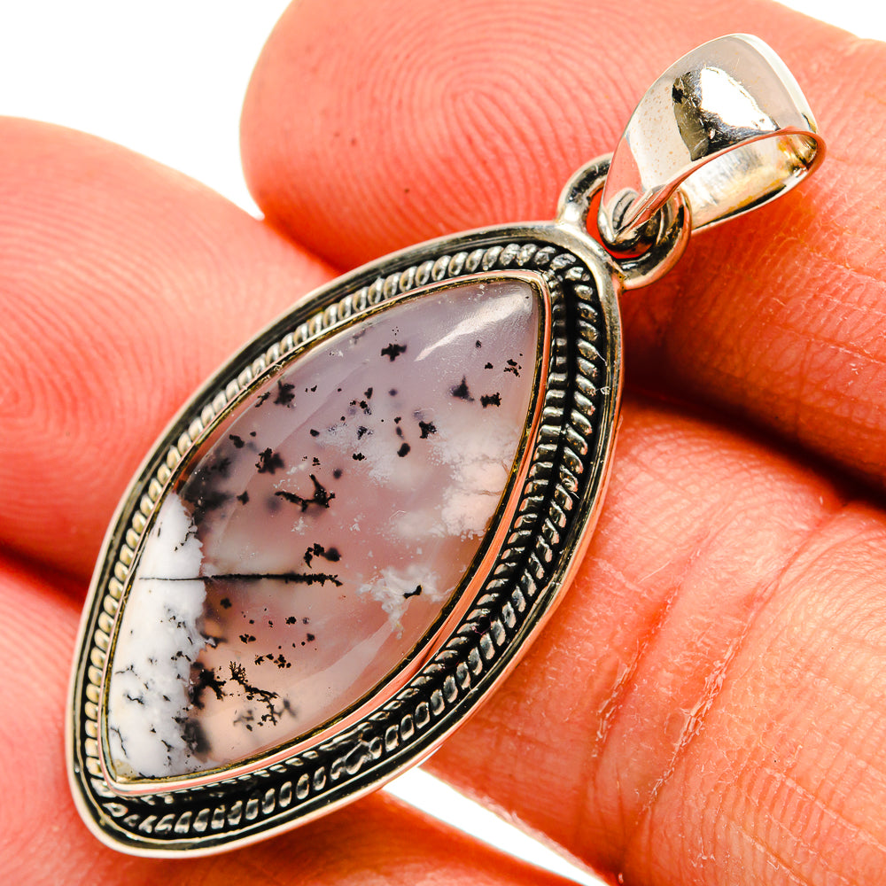 Dendritic Opal Pendants handcrafted by Ana Silver Co - PD26285