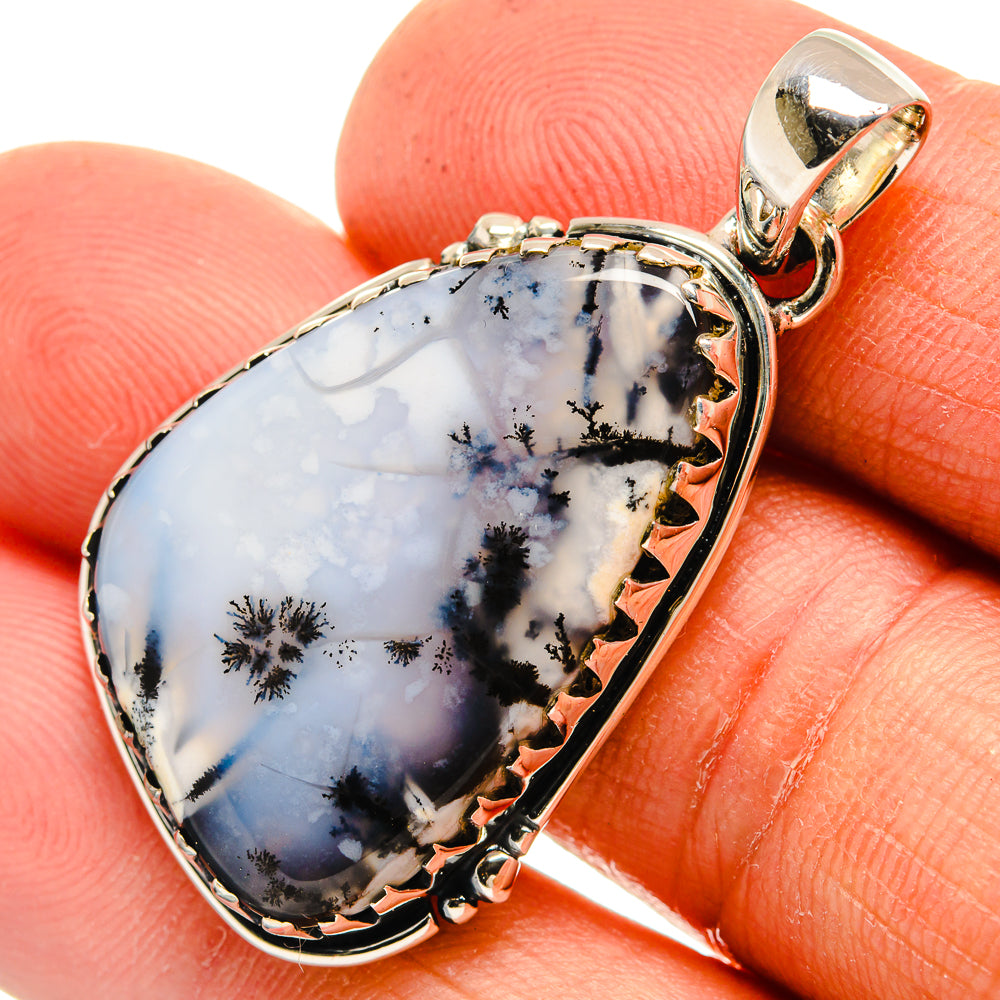 Dendritic Opal Pendants handcrafted by Ana Silver Co - PD26286
