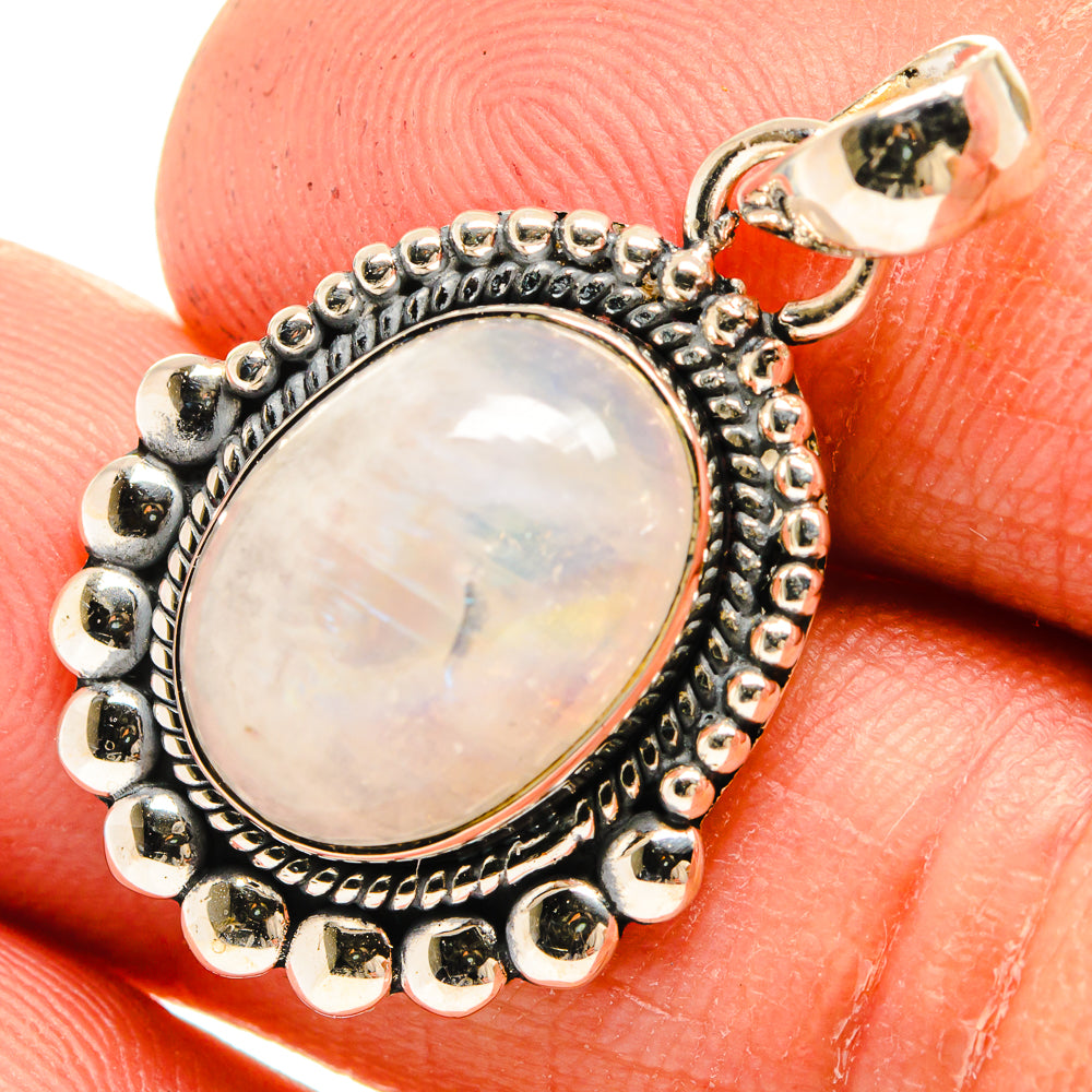 Rainbow Moonstone Pendants handcrafted by Ana Silver Co - PD26291