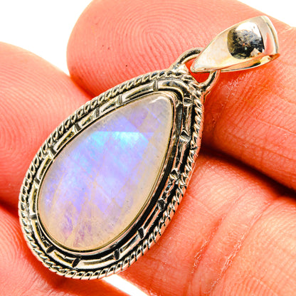 Rainbow Moonstone Pendants handcrafted by Ana Silver Co - PD26292