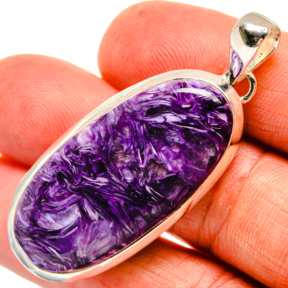 Charoite Pendants handcrafted by Ana Silver Co - PD26307
