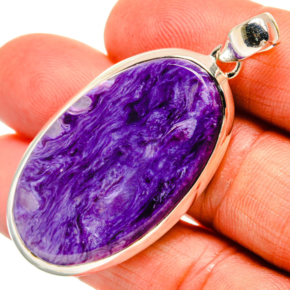 Charoite Pendants handcrafted by Ana Silver Co - PD26309