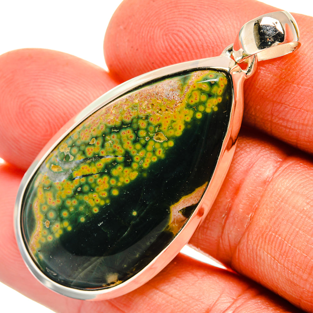 Ocean Jasper Pendants handcrafted by Ana Silver Co - PD26318