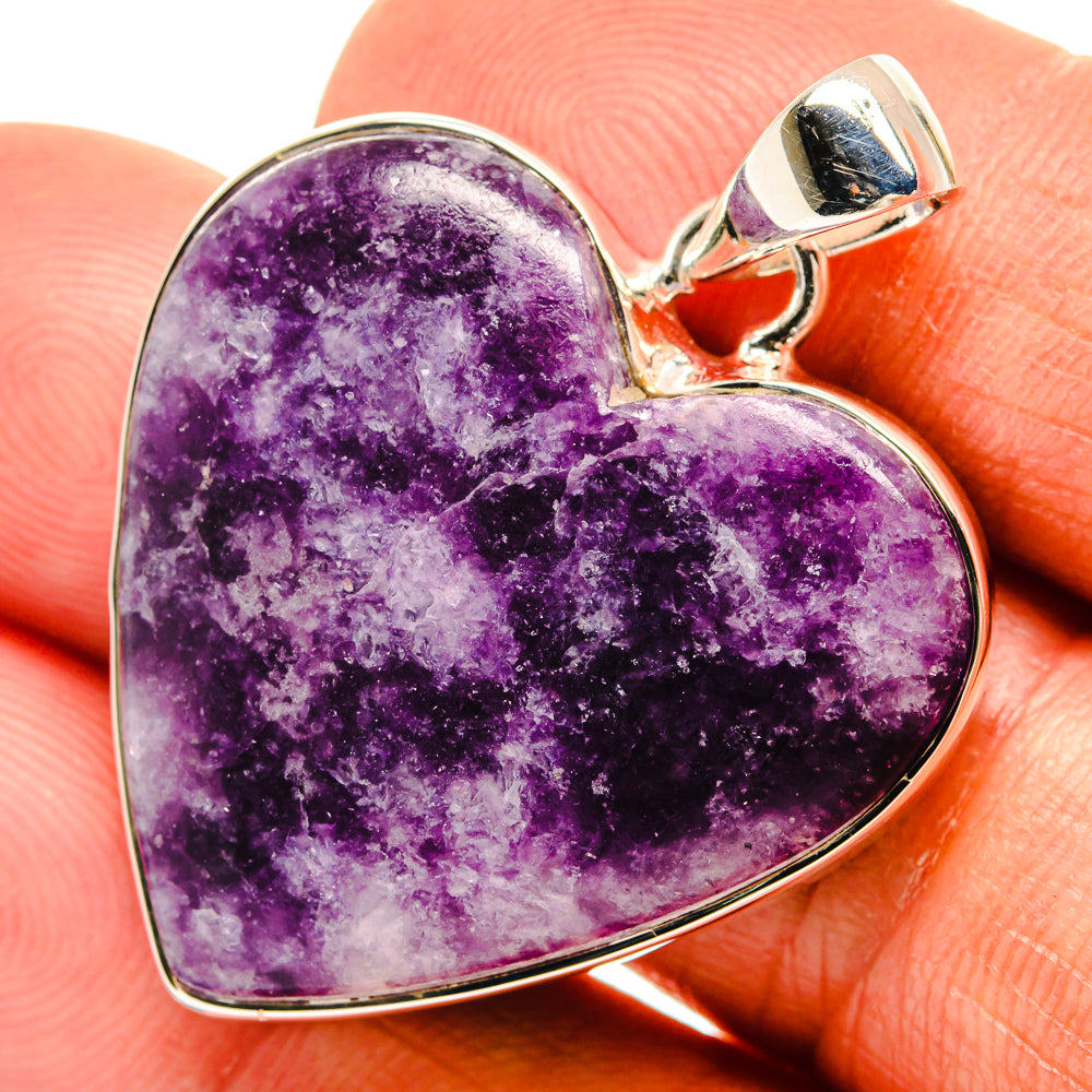 Lepidolite Pendants handcrafted by Ana Silver Co - PD26325
