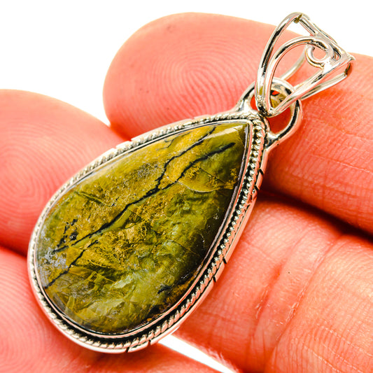 Rainforest Jasper Pendants handcrafted by Ana Silver Co - PD26344