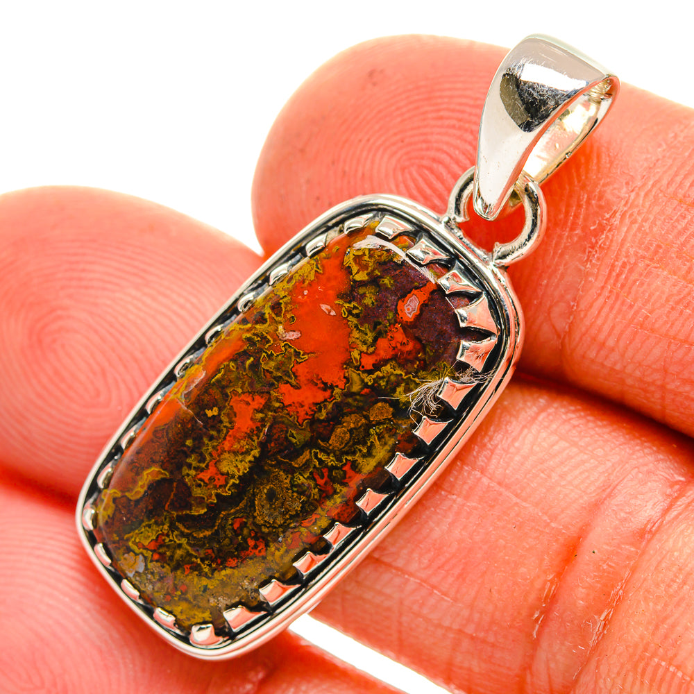 Moroccan Agate Pendants handcrafted by Ana Silver Co - PD26346