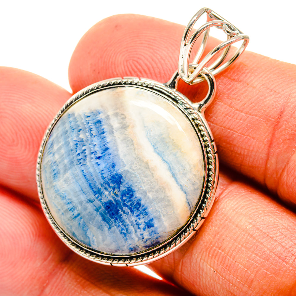 Blue Scheelite Pendants handcrafted by Ana Silver Co - PD26347