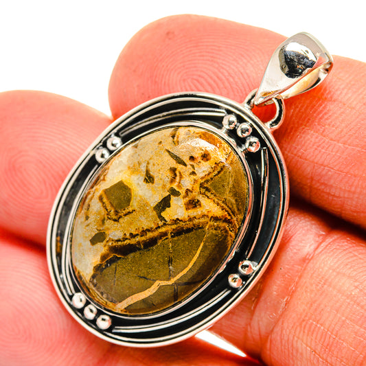 Septarian Nodule Pendants handcrafted by Ana Silver Co - PD26353