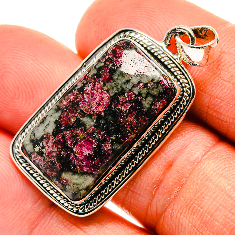 Russian Eudialyte Pendants handcrafted by Ana Silver Co - PD26364