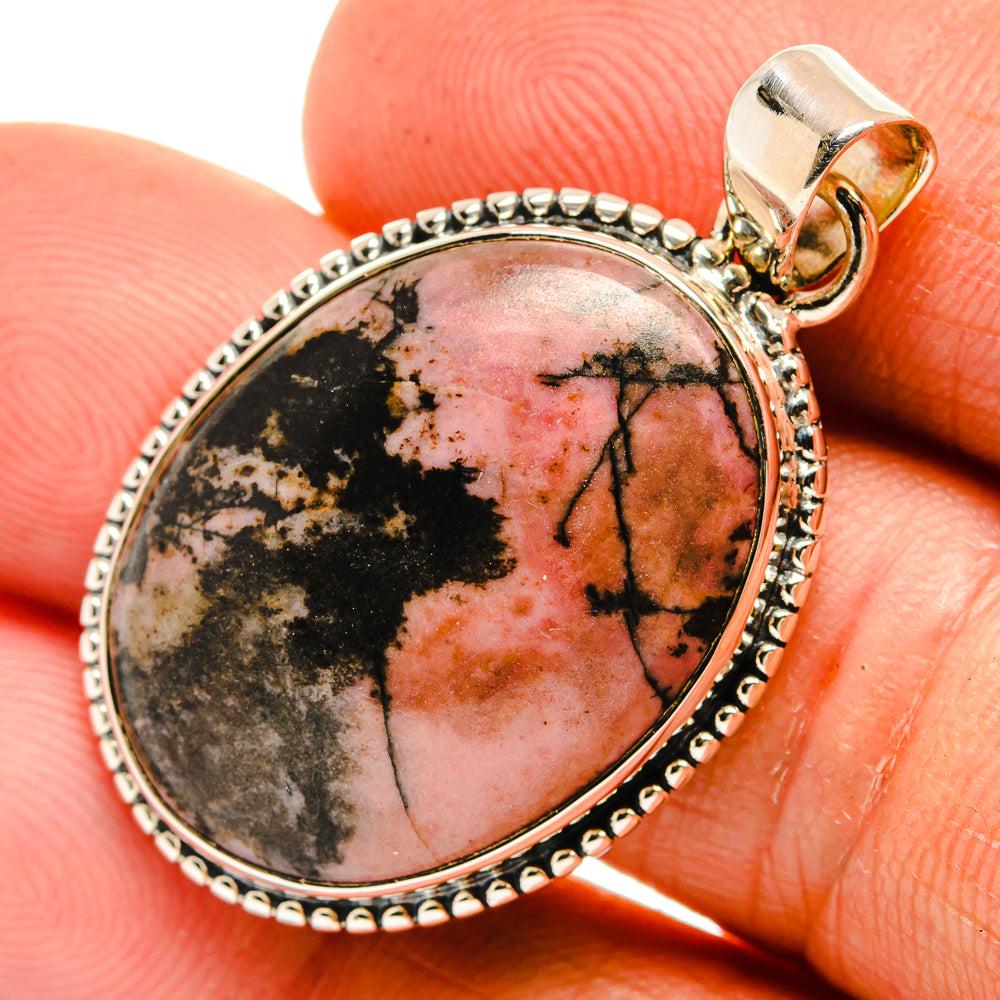 Rhodonite Pendants handcrafted by Ana Silver Co - PD26369