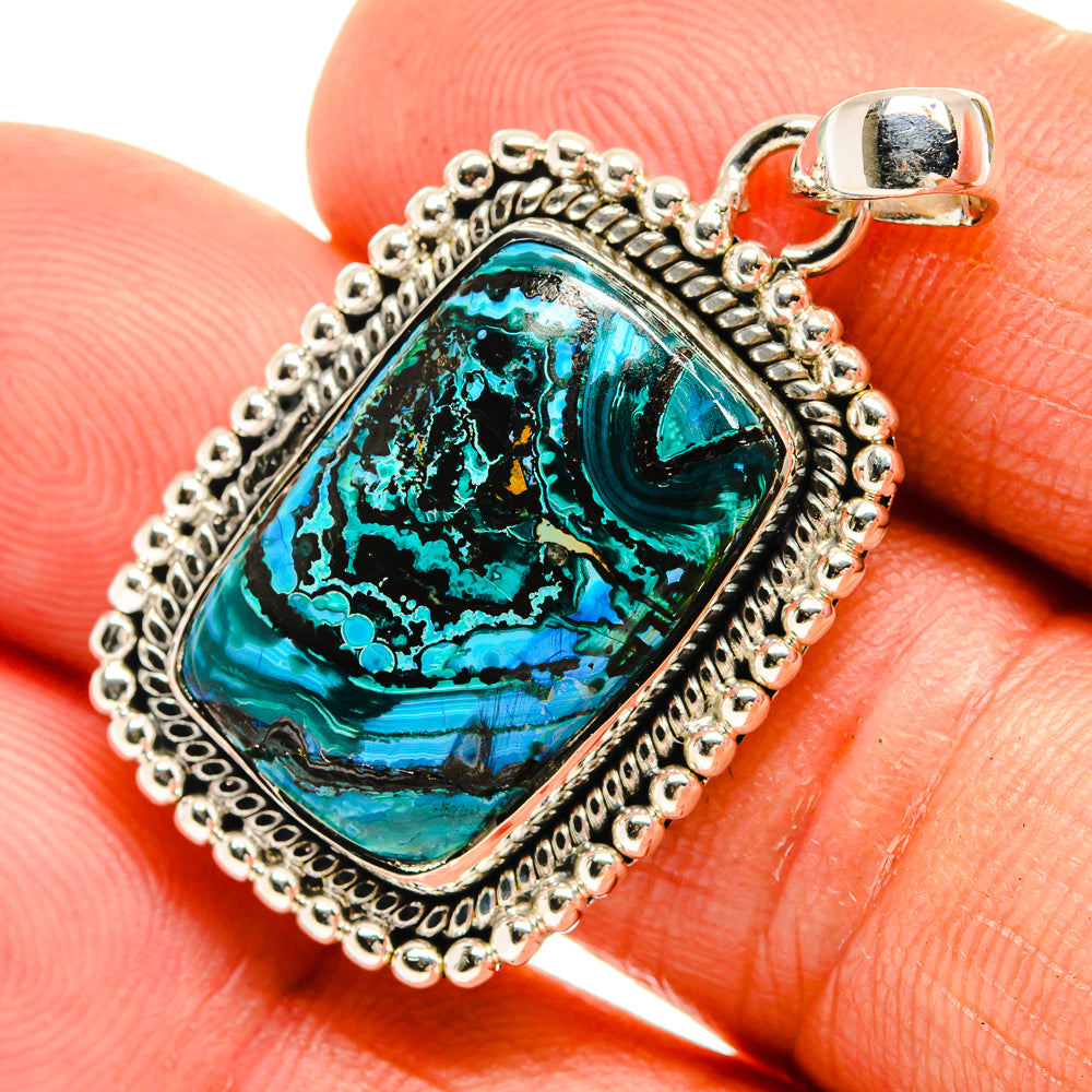 Shattuckite Pendants handcrafted by Ana Silver Co - PD26375