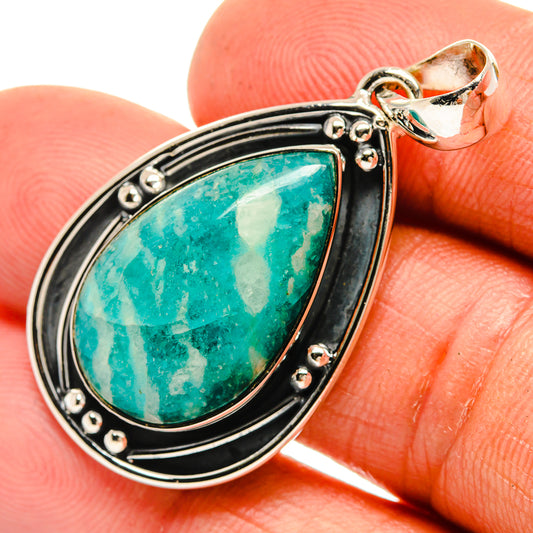 Amazonite Pendants handcrafted by Ana Silver Co - PD26376