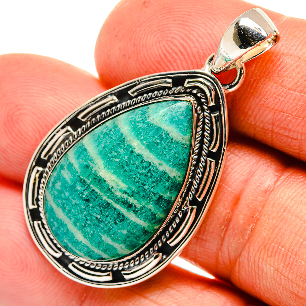 Amazonite Pendants handcrafted by Ana Silver Co - PD26377