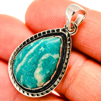 Amazonite Pendants handcrafted by Ana Silver Co - PD26378