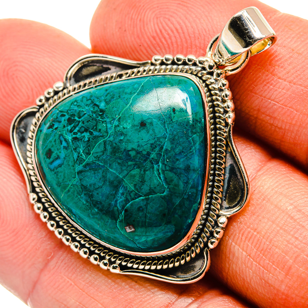 Chrysocolla Pendants handcrafted by Ana Silver Co - PD26392