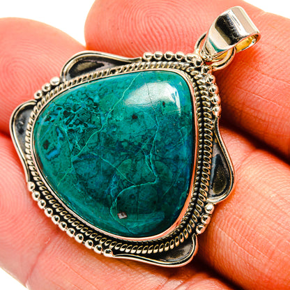 Chrysocolla Pendants handcrafted by Ana Silver Co - PD26392