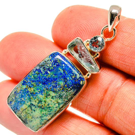 Azurite Pendants handcrafted by Ana Silver Co - PD26400