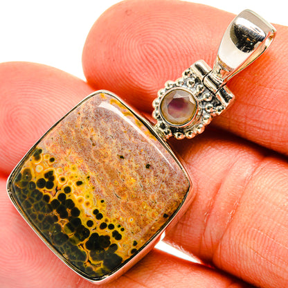 Ocean Jasper Pendants handcrafted by Ana Silver Co - PD26402