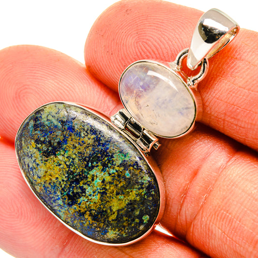 Azurite Pendants handcrafted by Ana Silver Co - PD26407