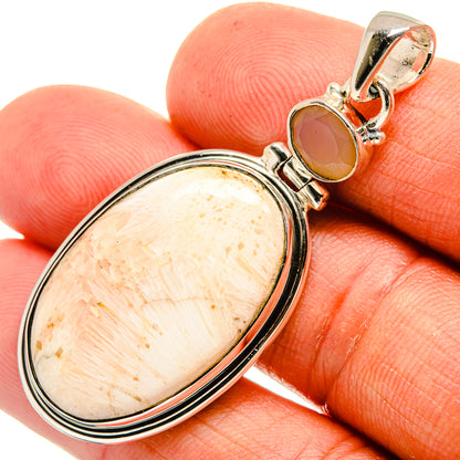 Scolecite Pendants handcrafted by Ana Silver Co - PD26411
