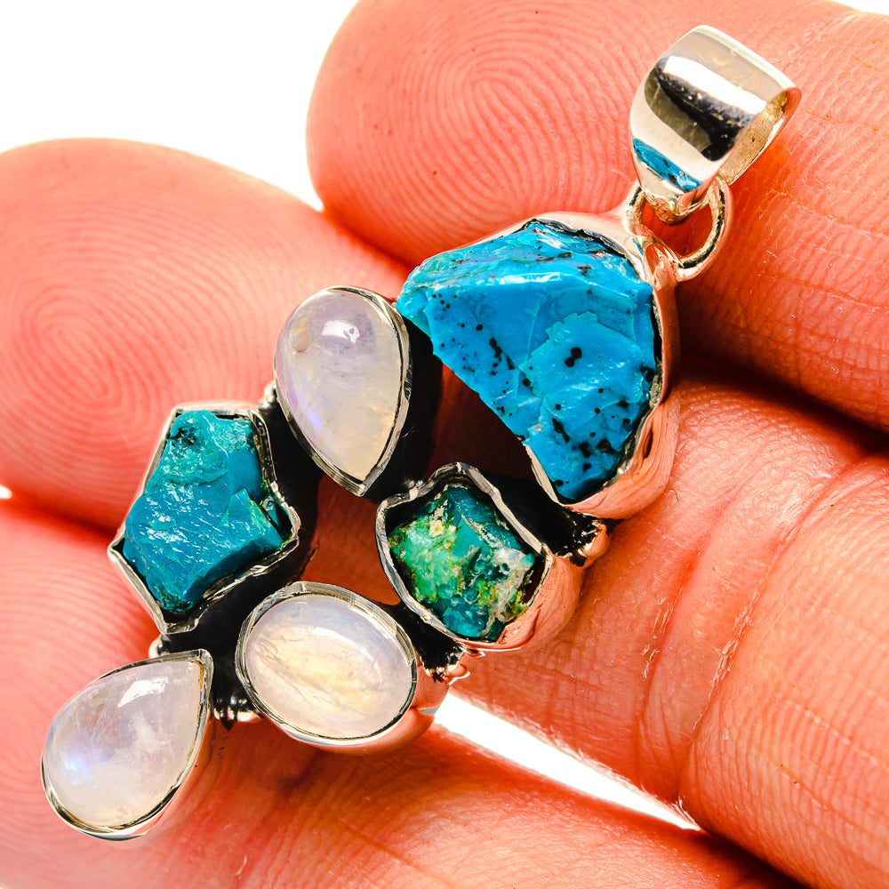 Chrysocolla Pendants handcrafted by Ana Silver Co - PD26417