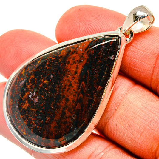 Bloodstone Pendants handcrafted by Ana Silver Co - PD26423