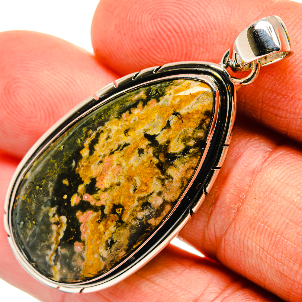 Ocean Jasper Pendants handcrafted by Ana Silver Co - PD26424