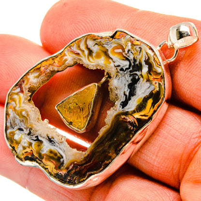 Occo Geode Pendants handcrafted by Ana Silver Co - PD26437